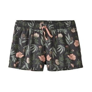 Patagonia Black Floral Hemp Shorts